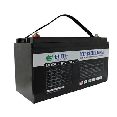 Akumulator litowy 12 V 100 Ah LFP do przechowywania energii słonecznej Wbudowany BMS